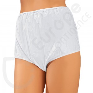 Wolbar Mutandine Donna WB178 In Cotone - Bianco, Vita Alta, Eleganti E Comode, Taglia XXL