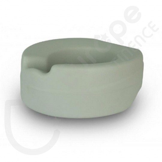White InjectedFoam Raised Toilet Seat