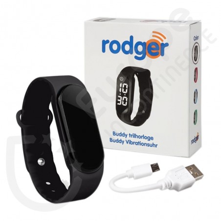 Relógio vibratório Buddy preto
