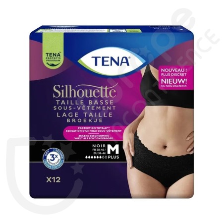 Tena Silhouette Plus Noir - MEDIUM