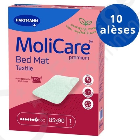 Molicare Bed Mat Textile 7 Gouttes - 85 x 90 cm
