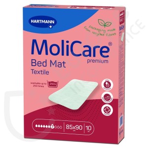 Molicare Bed Mat Textile 7 Tropfen - 85 x 90 cm
